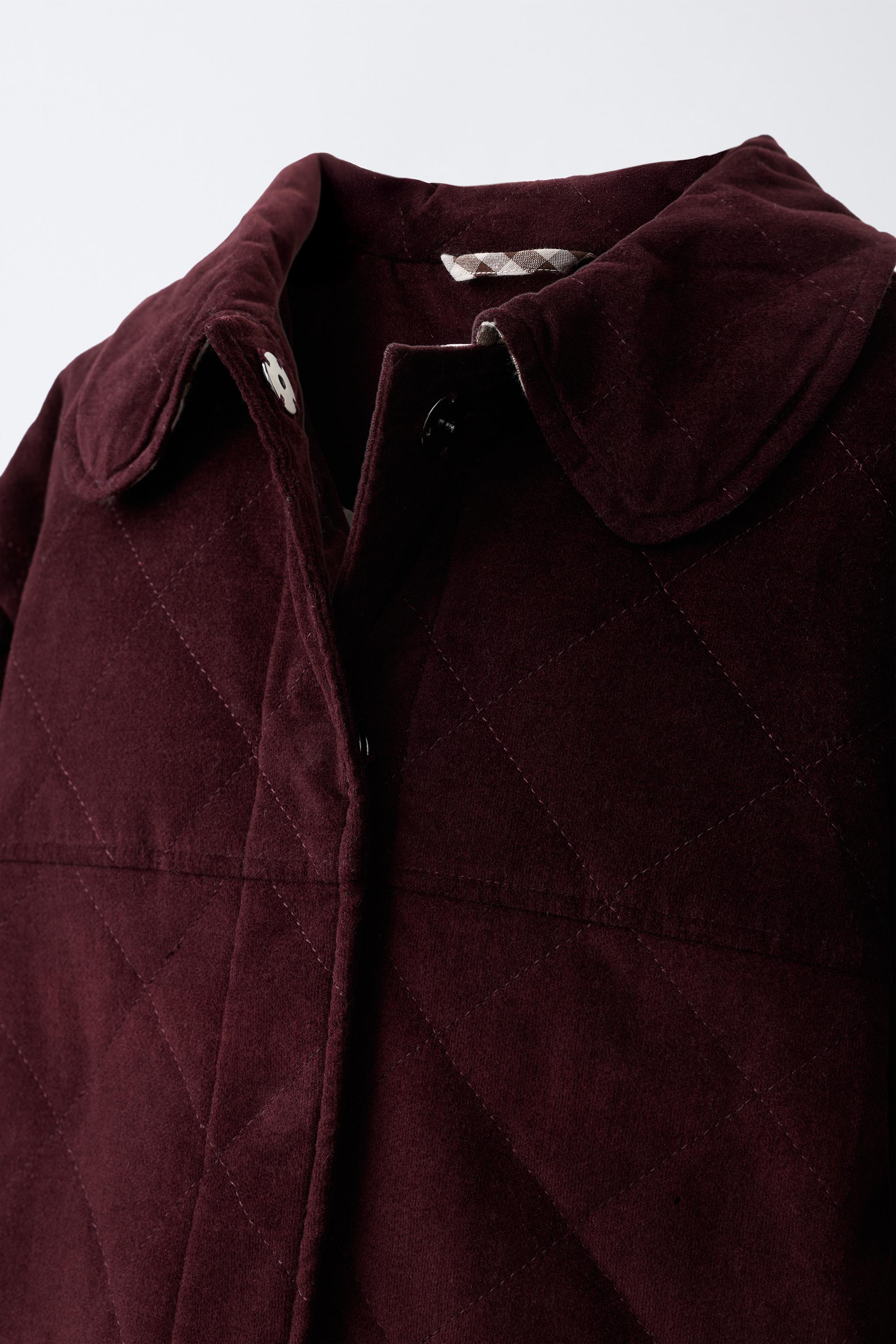 BLOUSON EN VELOURS AVEC COL CLAUDINE